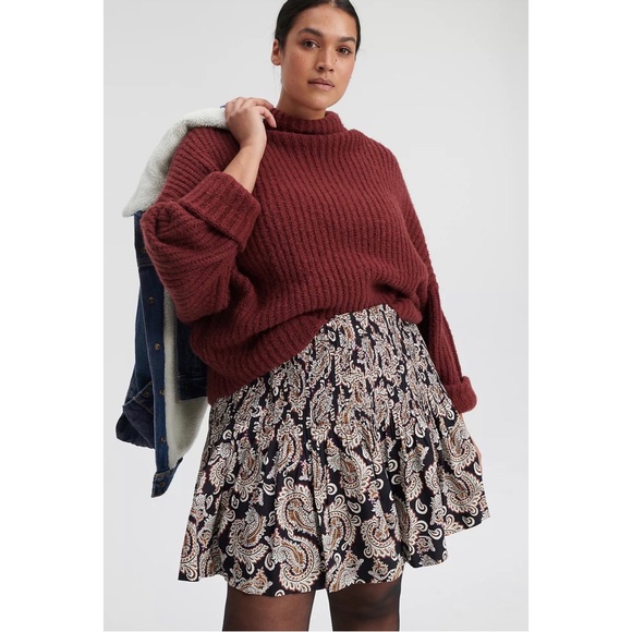 Anthropologie Pintuck Mini Skirt - NWT - SZ XL - Picture 5 of 14